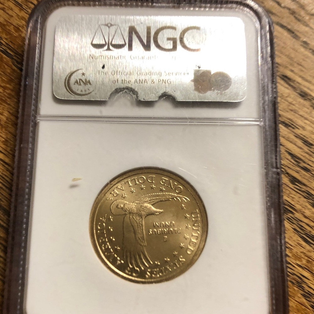 U.S. 2006 Susan B. Anthony Dollar NGC MS67 Gold-Tone - Picture 3 of 4